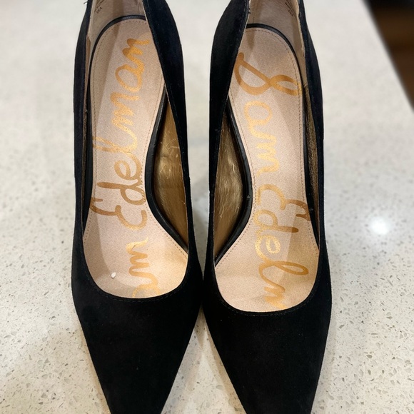 Sam Edelman black suede pump - Picture 3 of 8